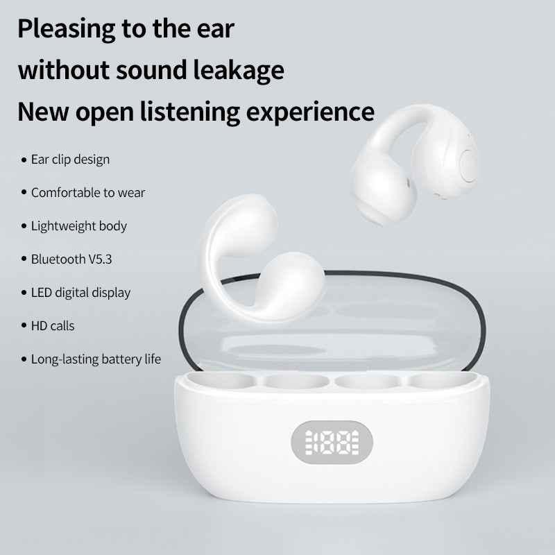 Ear Cuff Wireless Earbuds Bluetooth 5.3 With Earhooks Mini Bone